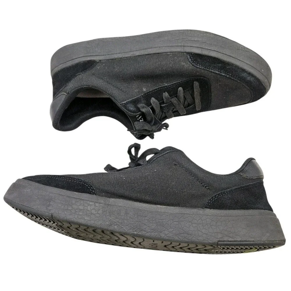 Kizik Prague Hands Free Shoes Mens 11.5 / Womens 13 Slip On Black Canvas Walking